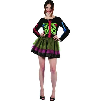Karnevalový kostým GoDan S.A. Dámský kostým šaty KOSTLIVEC