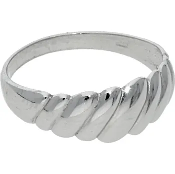 Prsten Goldstore Hladký lesklý stříbrný prsten Velikost: 50, Váha: 1.90 g
