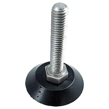 Šroub Stavitelná noha otočná s patkou ø38 mm, šroub M8x50 mm, PP-ocel