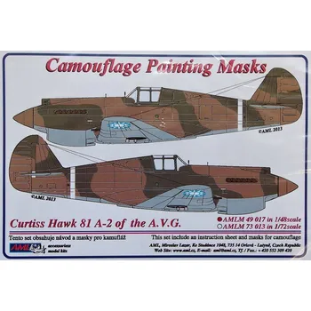 Plastikový model AML 1/48 Camouflage masks Curtiss Hawk 81 A-2 (A.V.G.)