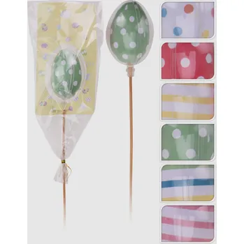 Velikonoční dekorace Zápich velikonoční vajíčko 24 cm mix barev