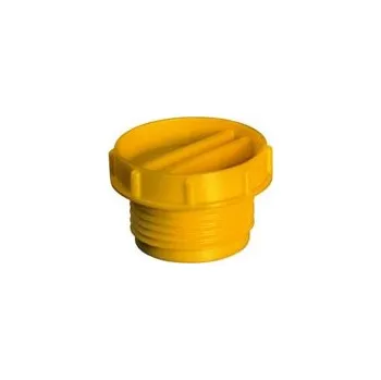 Zátka se závitem HDPE, D=23 mm, G 3/8” žlutá