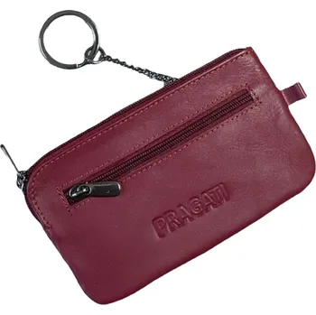 Pragati Fashion Kožená klíčenka pragati tmavě červená cvs-78696