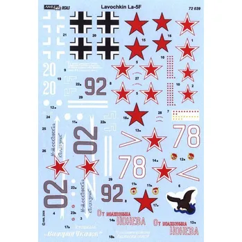 Plastikový model AML 1/72 Decals Lavochkin La-5F