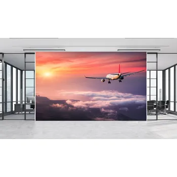 Tapeta Malvis ® Tapeta Letadlo nad mraky Vel. (šířka x výška): 144 x 105 cm