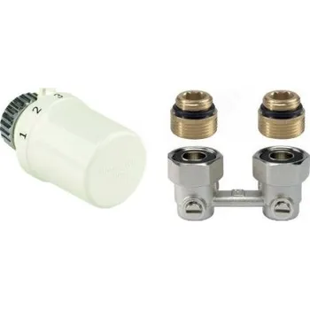 Hlavice pro radiátor Honeywell radiátorový set - termostatická hlavice T3019 + Verafix DN15 rohový, TL3096EY15