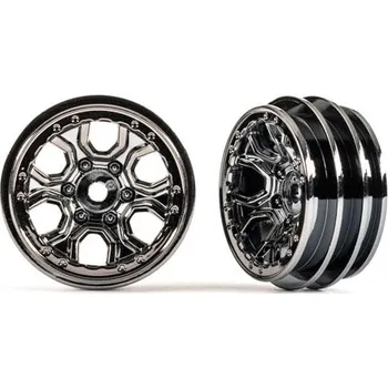 RC vybavení 1:18 Traxxas TRX-4M: Disk 1.0" spoke černý chrom (2)