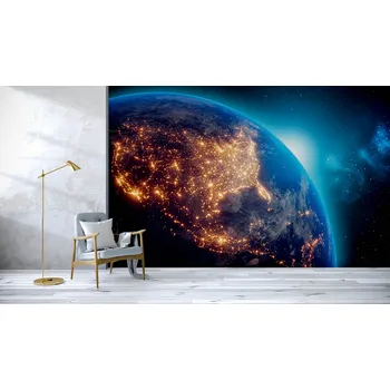 Fototapeta Malvis ® Tapeta Země z vesmíru Vel. (šířka x výška): 144 x 105 cm