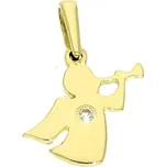 Goldstore Zlatý přívěsek drobný andílek Váha: 0.79 g