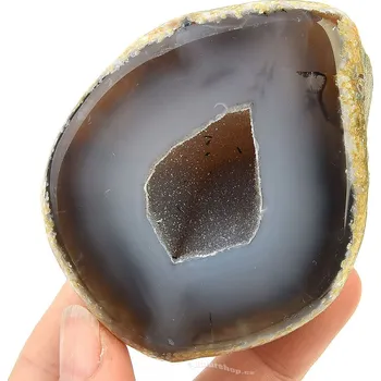 Přírodní kámen Geoda achát s dutinou 200 g