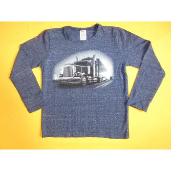 Arex, ČR Chlapecké tričko dlouhý rukáv fototisk 2 - vel. 122 Barva: denim, Velikost: 122