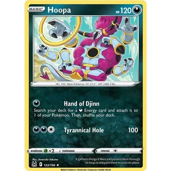 Karetní hra Hoopa 122/196 - Lost Origin Typ karty: Non-Holo