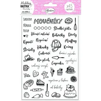 Dětské razítko AladinE Stampo Hobby moučníky 45 ks