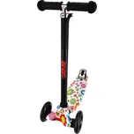 ENERO Dětská LED tříkolová koloběžka MAXI SCOOTER SPRINGTIME