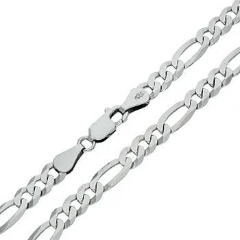 Náramek Goldstore Stříbrný pevný náramek figaro Váha: 5.43 g, Délka: 20 cm