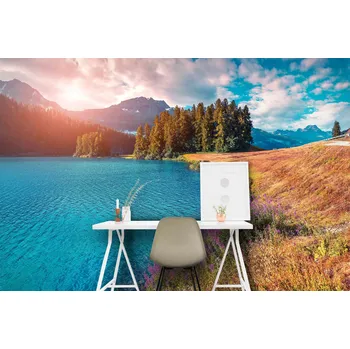 Malvis ® Fototapeta Horské jezero Vel. (šířka x výška): 360 x 260 cm