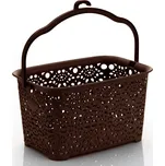 Košík na kolíčky MONAKO 23,5x15,5x13 cm wenge