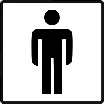 samolepka Samolepka panáček WC *Doprava ZDARMA od 1500 Kč*