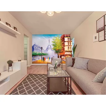 Malvis ® Tapeta Paříž malba Vel. (šířka x výška): 216 x 140 cm