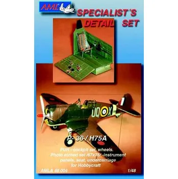 Plastikový model AML 1/48 Curtiss H75A (cockpit,wheels,undercarr.)