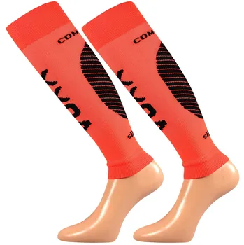 Cyklistické návleky VoXX Protect návleky na lýtka neonově oranžové S/M