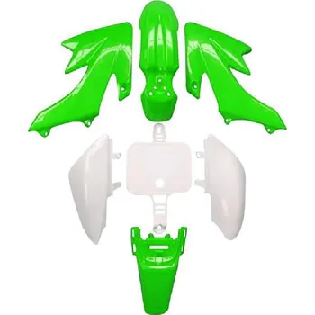 malá motorka Kapotáž na pitbike kompletní plasty na pitbike zelená
