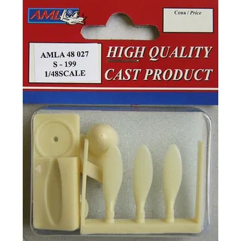 Plastikový model AML 1/48 Avia S-199 propeller with tool (resin set)