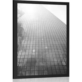 Plakát Dovido Plakát mrakodrap v černobílém provedení