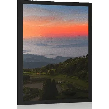 Plakát Dovido Plakát večerní západ slunce nad Thajskem