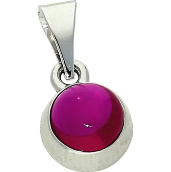 Přívěsek Goldstore Přívěsek v bílém zlatě synt. rubín Váha: 0.91 g