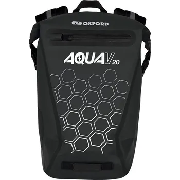 Motodoplněk Vodotěsný batoh OXFORD Aqua V20 (černá, 20L)