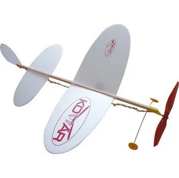 RC model letadla Populární KOMÁR na gumu bíločervený