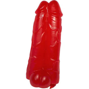 Dildo FAAK Dildo Siamská Dvojčata Barva: Červená