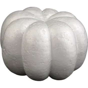 Polystyrenová dýně 8 x 12,5 cm bílá