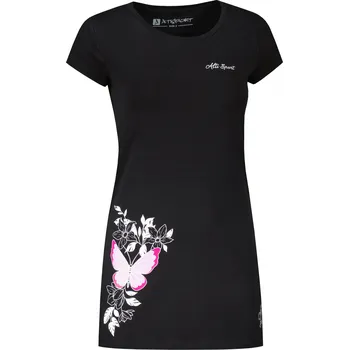 Dámské tričko Dámské prodloužené triko ALTISPORT CARRYOVER ALW137AL384 ČERNORŮŽOVÁ S