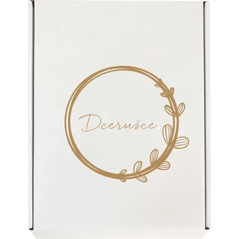 Dárková krabička Dárkové balení věneček - Dcerušce Text: Text z obrázku, Velikost krabičky: A4