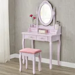 Toaletní stolek Mira růžový
