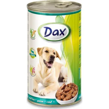 Krmivo pro psa Dax Dog kousky zvěřina, konzerva 1240 g - bal. 11+1 zdarma