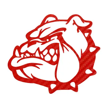 Polep vozidla SAMOLEPKA Pes 174 levá rozzuřený buldok (53 - 3D karbon červený) NA AUTO, NÁLEPKA, FÓLIE, POLEP, TUNING, VLASTNÍ TEXT, TISK, AUTOSAMOLEPKY.cz, POLEPY, OBRÁZEK, LOGO, SAMOLEPKY