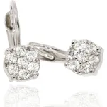 Zlatnictví Helios Náušnice z bílého zlata na patenty