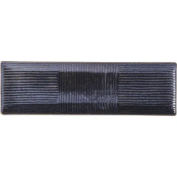 Talíř Talíř na sushi a sashimi LINES 33 x 10 cm, černá, MIJ - doprava zdarma od 2999 Kč