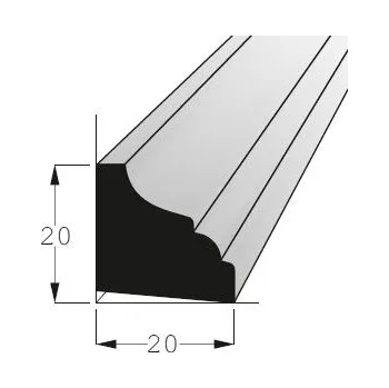 Stropní lišta Rohová vnitřní lišta - RVR 2020 /200