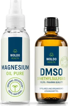 Přírodní produkt WoldoHealth Hořčíkový olej 100 ml + DMSO 100 ml