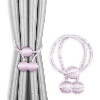 Příslušenství pro záclonu a závěs Monza dekorační spona na závěsy s magnetem 3 cm 2 ks světle fialová