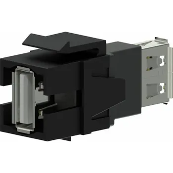 USB hub Keystone USB 2.0 A-USB 2.0 A adaptér černý