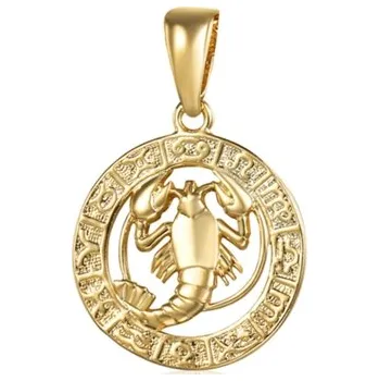 Šperk Stříbrný pozlacený přívěšek znamení rak STRZ0737RAKZLF