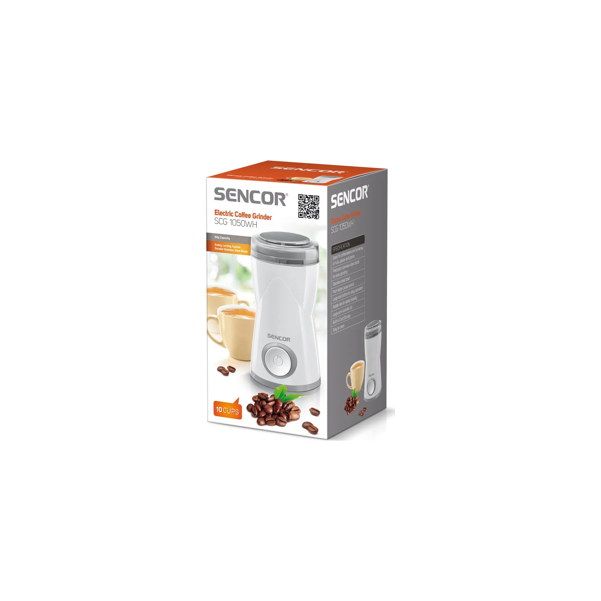 Fotografie 2 - Mlýnek na kávu Sencor SCG 1050WH