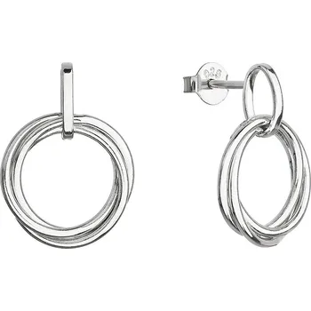 Šperk EVOLUTION GROUP CZ Stříbrné náušnice tři kroužky - 61010