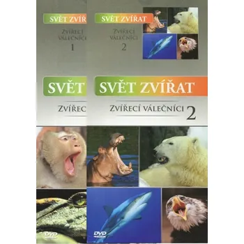 DVD film Svět zvířat - Zvířecí válečníci 1-2 - kolekce - 2xDVD (papírový obal)