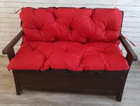 My Best Home Jonas polstr na zahradní lavici 100 x 60 x 50 cm červený